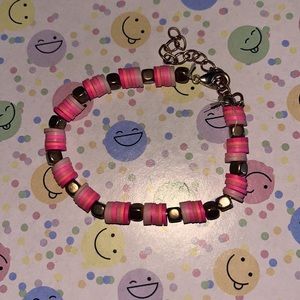 Pink preppy bracelet